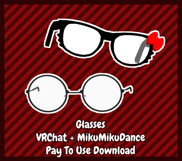 [VRChat + MMD] Glasses Pack [P2U DL]
