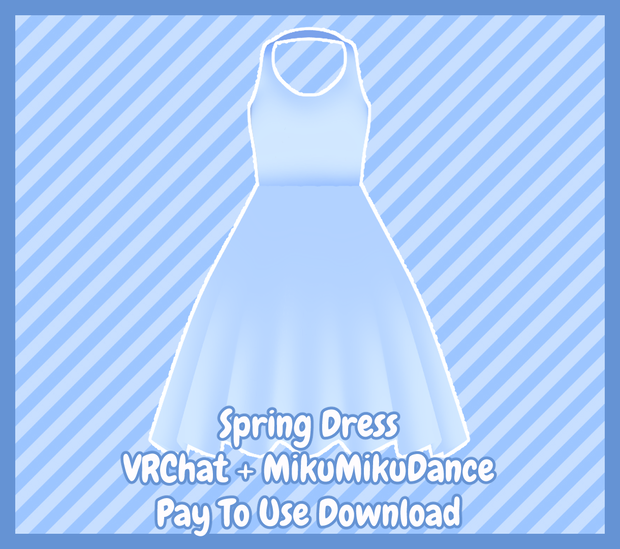 [VRChat + MMD] Spring Dress [P2U DL]
