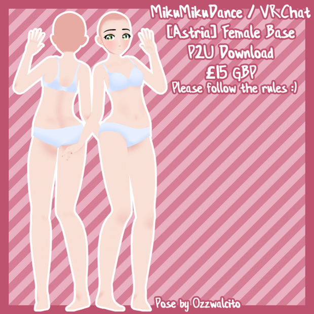 [MMD / VRChat] Female Base V1