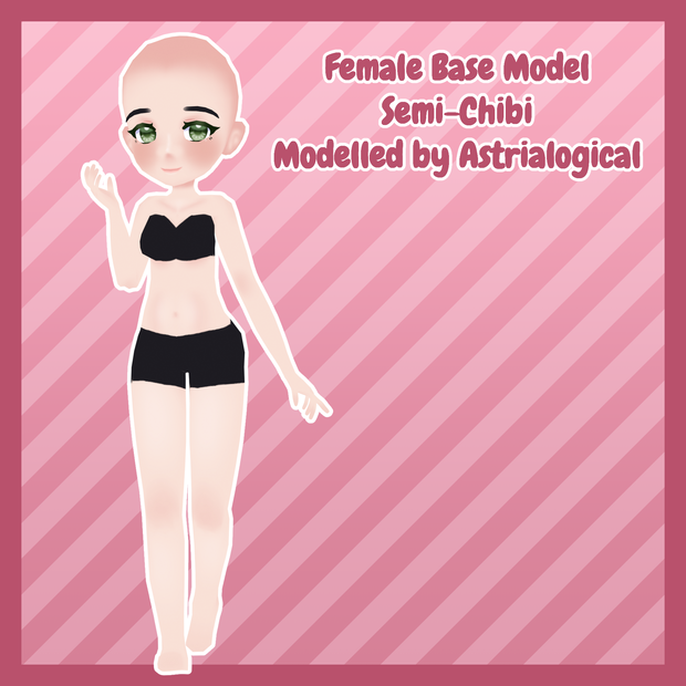 [VRChat] Semi-Chibi Female Base