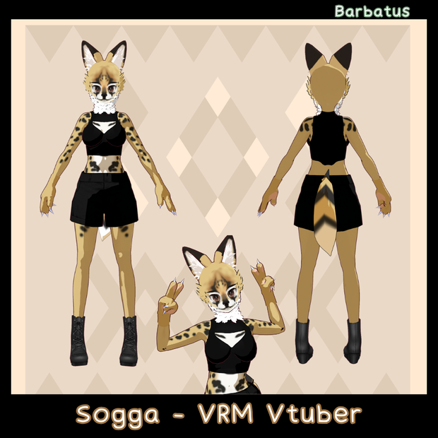 Sogga 3D vtuber (VRM - Vroid File)