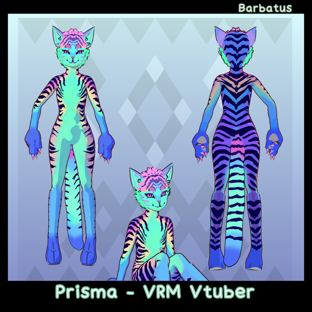 Prisma Furry 3D Vtuber (VRM - Vroid File)