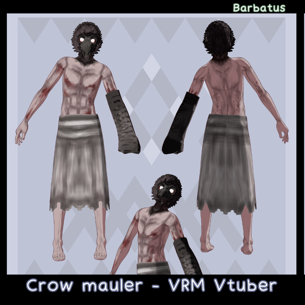 Crow mauler 3D vtuber (VRM) (fear and hunger)