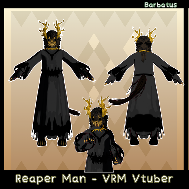 Reaper Vtuber  (VRM - Vroid File)