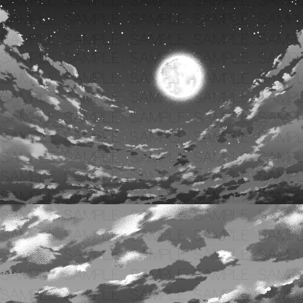 夜空トーン０５・コミスタクリスタ兼用素材