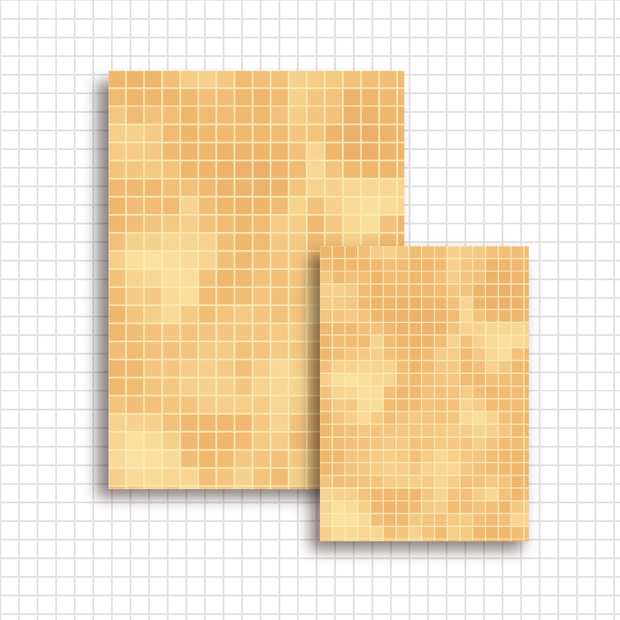 【A4/A5/DATE】Orange Pastel Mosaic – Design Paper