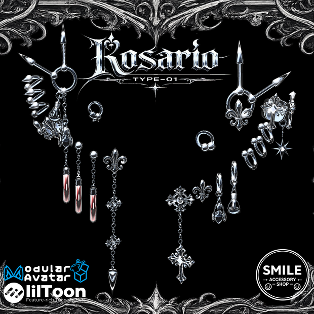 【24アバター対応】『Rosario type01』ピアス【MA対応】