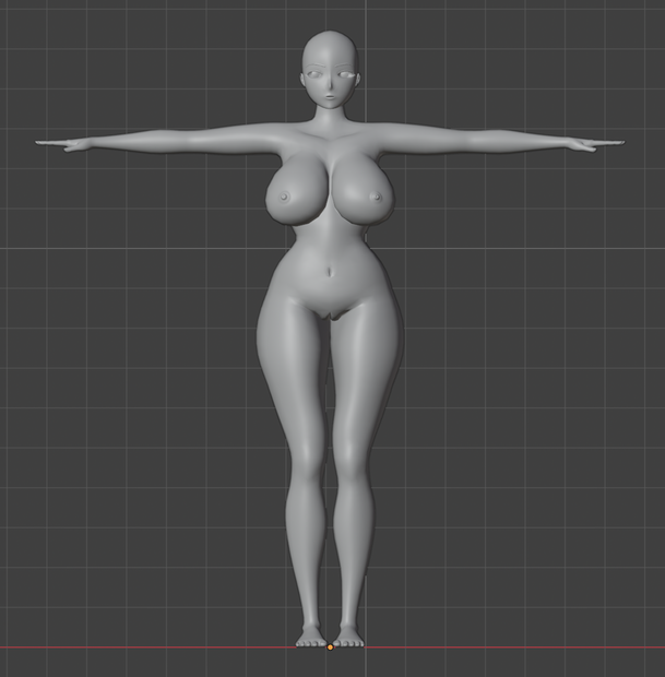 【3Dモデル】グラマラス女性　素体
