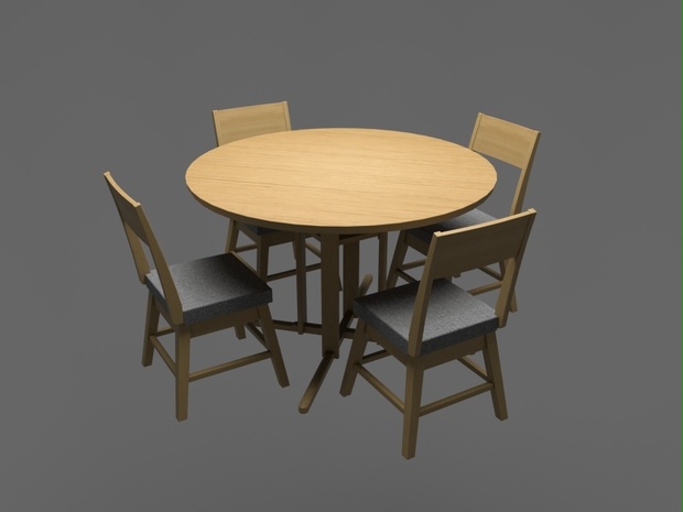 テーブル・椅子 3DCGアセット