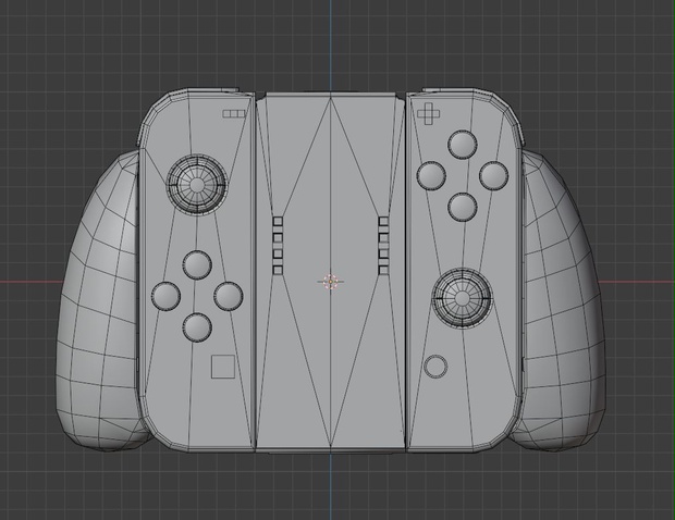 【無料】ゲームコントローラ【blender2.83モデルデータ】