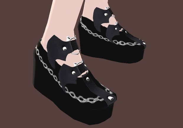 Gothic Boots wirth Batwings (VRoid Texture)