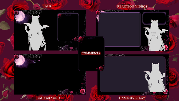 【Vtuber素材】配信画面デザイン| stream overlay| Vtuber Overlay | Streamer Assets |Streaming Overlay | Vtuber Assets