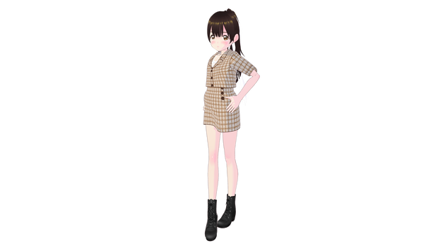 チェックスーツセット