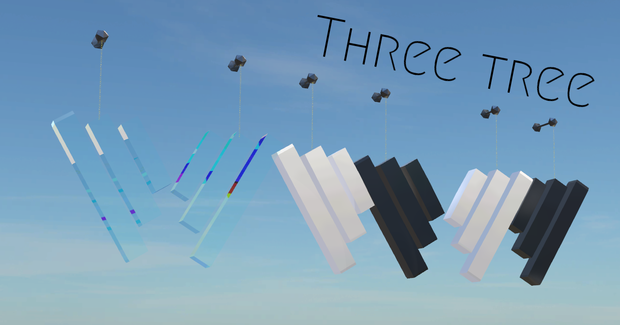 【VRChat想定】Three tree【ピアス】