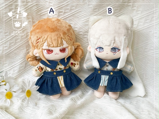 ˏˋ 新作 ˎˊ˗ 淡色コーデ4点セット Atype 2着分 チルぬい用