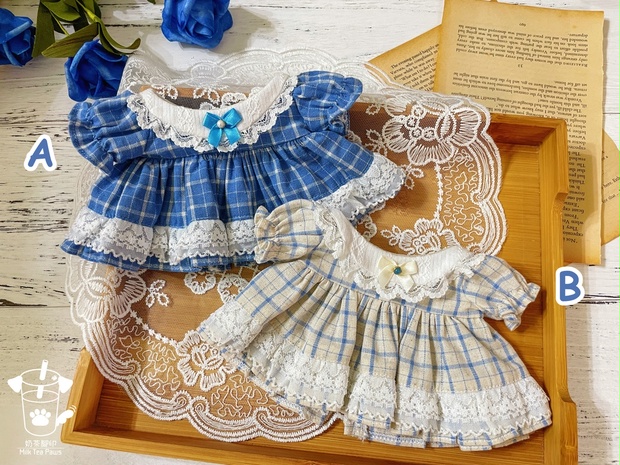 20cmぬいぐるみ・ぬい服】Little Fairy Tale・チェック柄 20cmぬいぐるみ・ぬい服】Little Fairy Tale・チェック柄