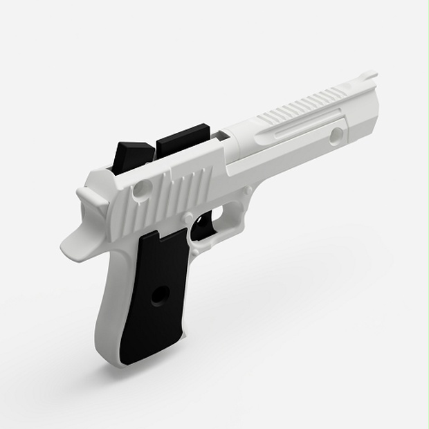 【3Dプリンタ用モデル】輪ゴム鉄砲