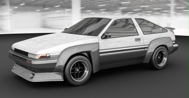 AE86 N2フェンダー エアロ オーバーフェンダー