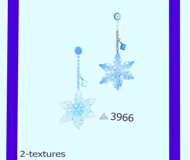 ❄️SNOW❄️雪のアクセサリー【オリジナル3D】「dynamic bone 設定済み」