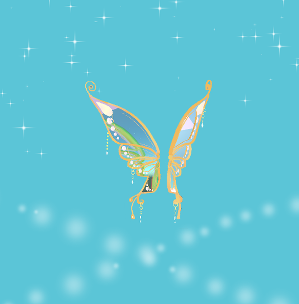 🦋蝶々🦋のアクセサリー【オリジナル3D】「dynamic bone 設定済み」