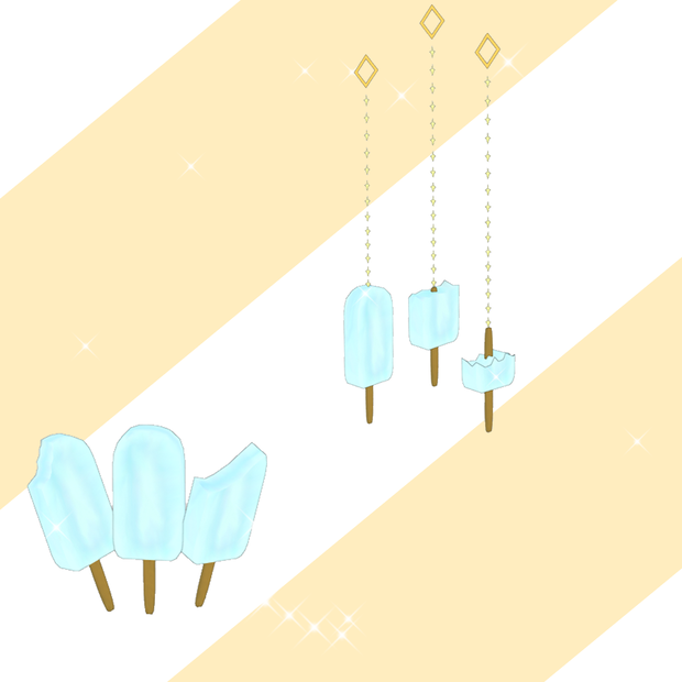 🧊ICEのアクセサリー🧊【オリジナル3D】「dynamic bone 設定済み」
