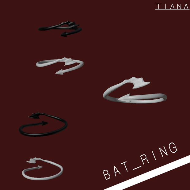 🦇リング🦇couple ringカップル💑リング【オリジナル3D】