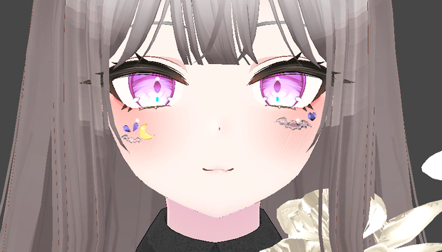 【オリジナル3D】face_sticker leefa　＜調整可＞