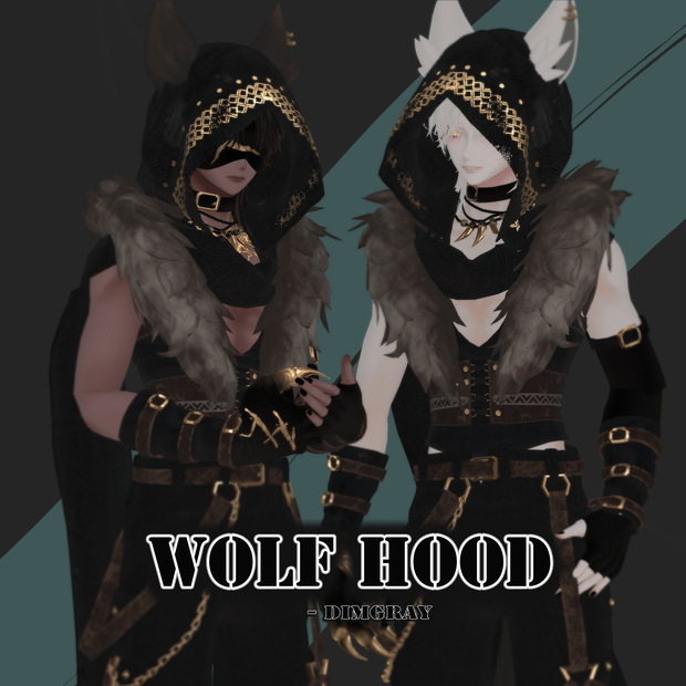 【3Dモデル】 Wolf Hood (for minase) 1.1