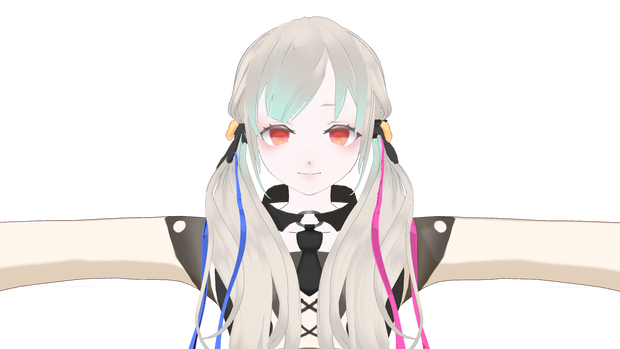 VRM形式　ちょっとやんじゃった子　free　無料3Dモデル