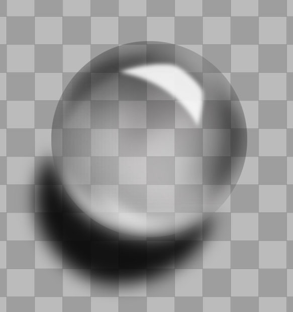 水滴（気泡、雫）透過PNG