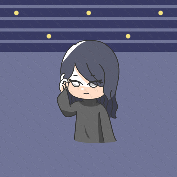 夜空が似合うアンニュイ女の子