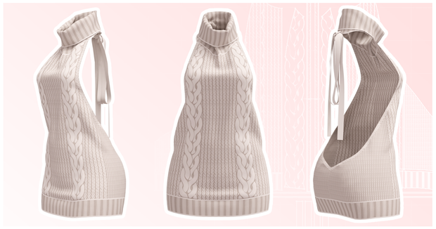 童貞を殺すセーター【Virgin Killer Sweater】（Marvelous Designer/Clo3Dデータ）