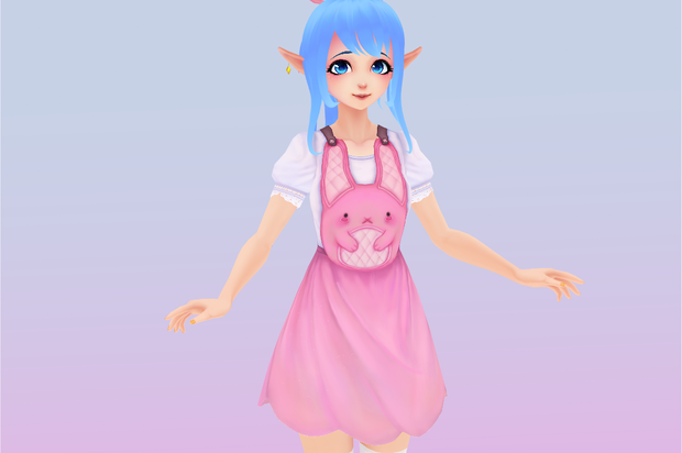 [ VRoid ] Bunnydays Overall Dress バニーデイズドレス