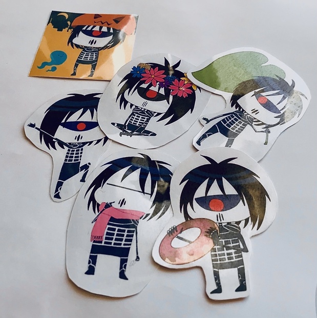 ミニ駆動騎士シール 六枚入り Tomo Booth