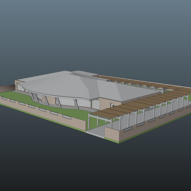 3d　　建物　ドーム