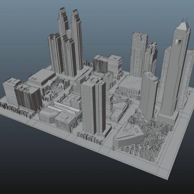 3d  建物　町　街