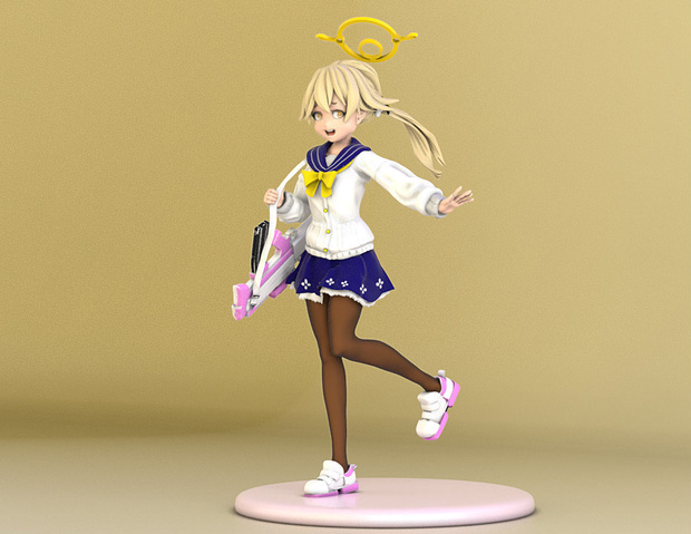 ブルーアーカイブ阿慈谷ヒフミ　3Dプリント用STL