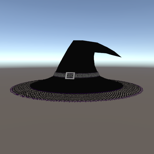 【VRChat想定】レースウィッチハット
