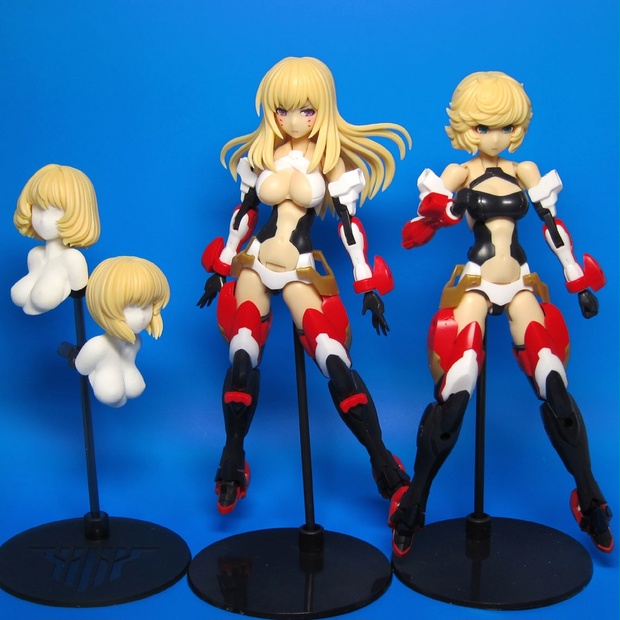 6mmボールジョイント用 汎用髪パーツセット Kitfox3d Booth