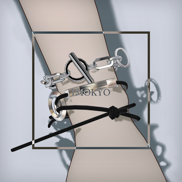 【VRC/3Dモデル】ブレスレットセット