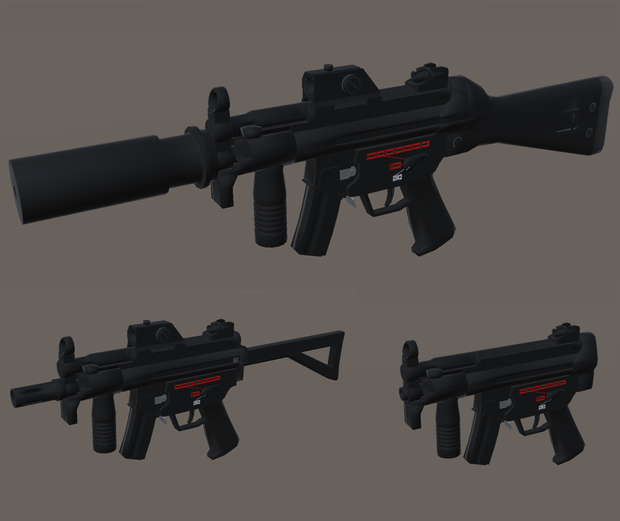 MP5K カスタムキット【3Dモデル/VRChat想定】