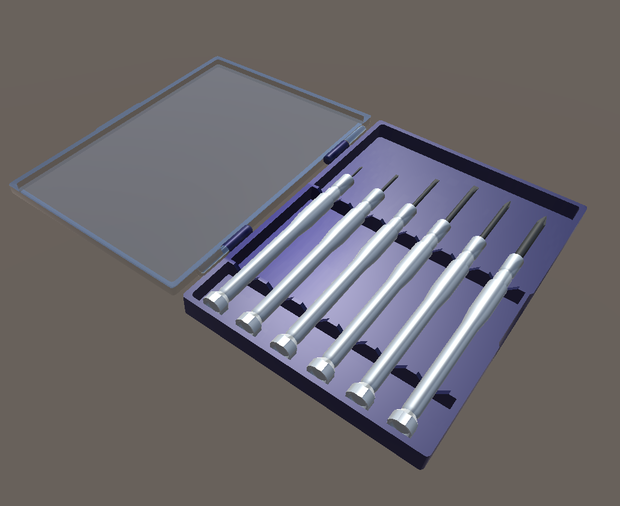 精密ドライバー Screwdrivers【3Dモデル/VRChat想定】