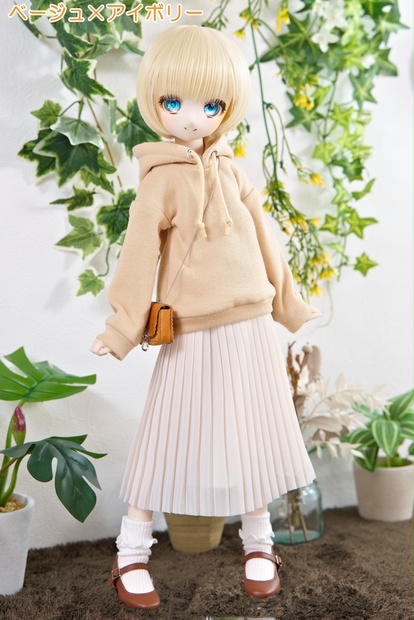 パーカー&プリーツスカートセット [MDD・1/4ドール服]