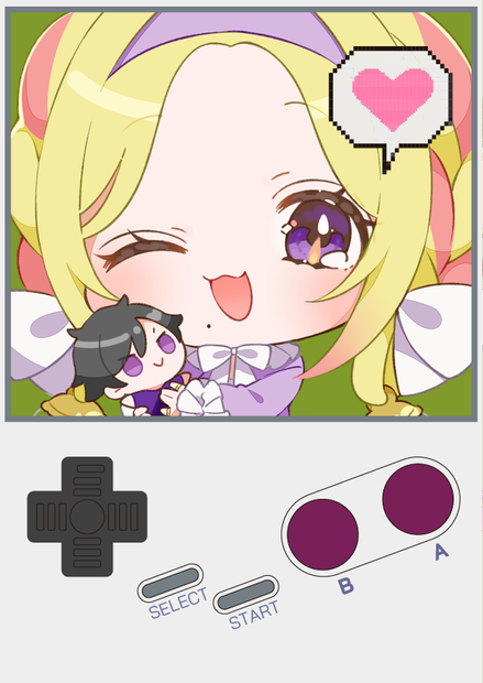 【Vtuber向け】ゲーム○ーイ風フレーム【Vtuber素材】