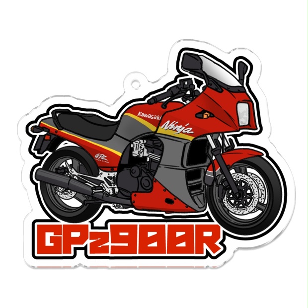 アクリルキーホルダー GPz900R - 88サイクルズ【バイクグッズショップ】 - BOOTH