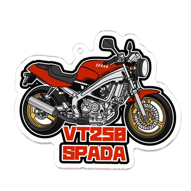 アクリルキーホルダー VT250 SPADA - 88サイクルズ【バイクグッズショップ】 - BOOTH