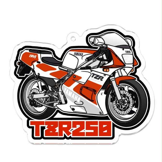 アクリルキーホルダー TZR250(1989) - 88サイクルズ【バイク