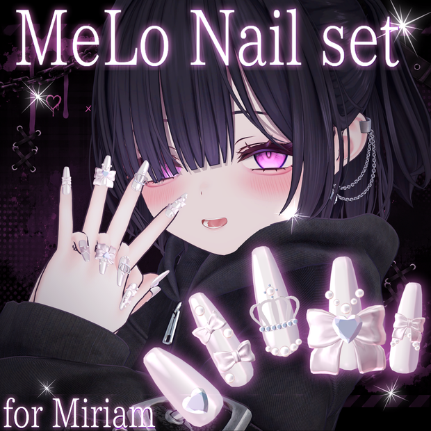 Miriam対応 ୨୧MeLo Nail Set୨୧