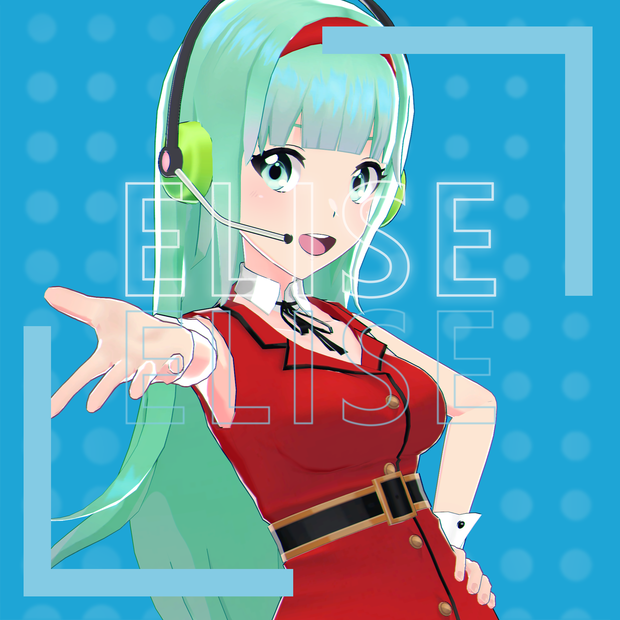 【VRM 対応 オリジナル3Dモデル】ELISE