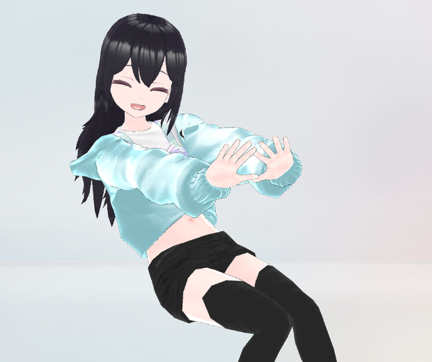 【VRMアバター】スバルちゃん 清楚系ツンデレアバター 3Dモデル(.vrm) VRChat/cluster対応